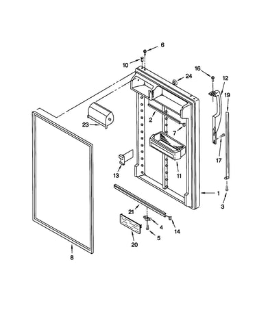 Refrigerator door