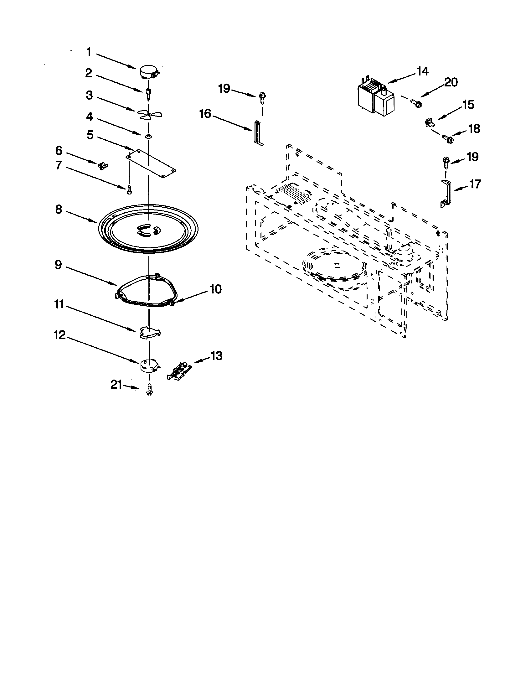 Magnetron and turntable