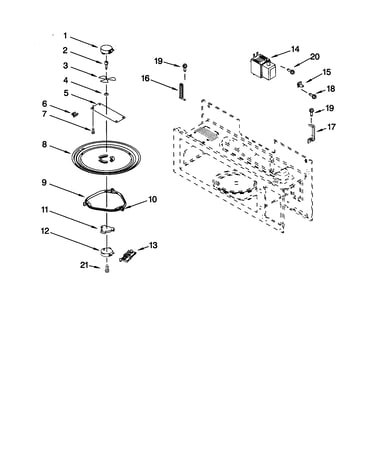 Magnetron and turntable
