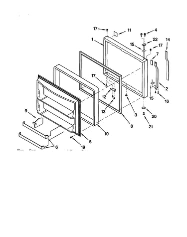 Freezer door