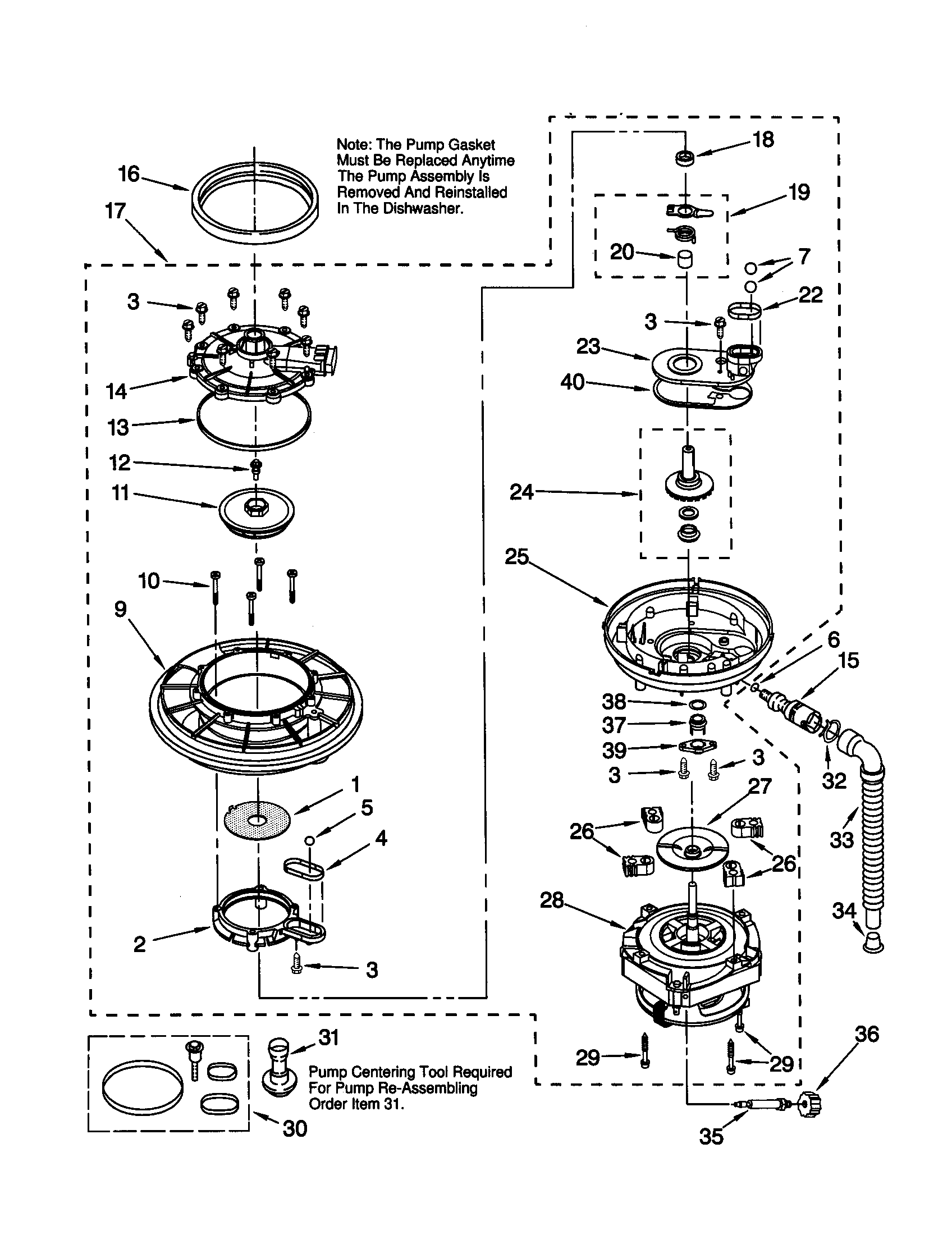 Pump and motor