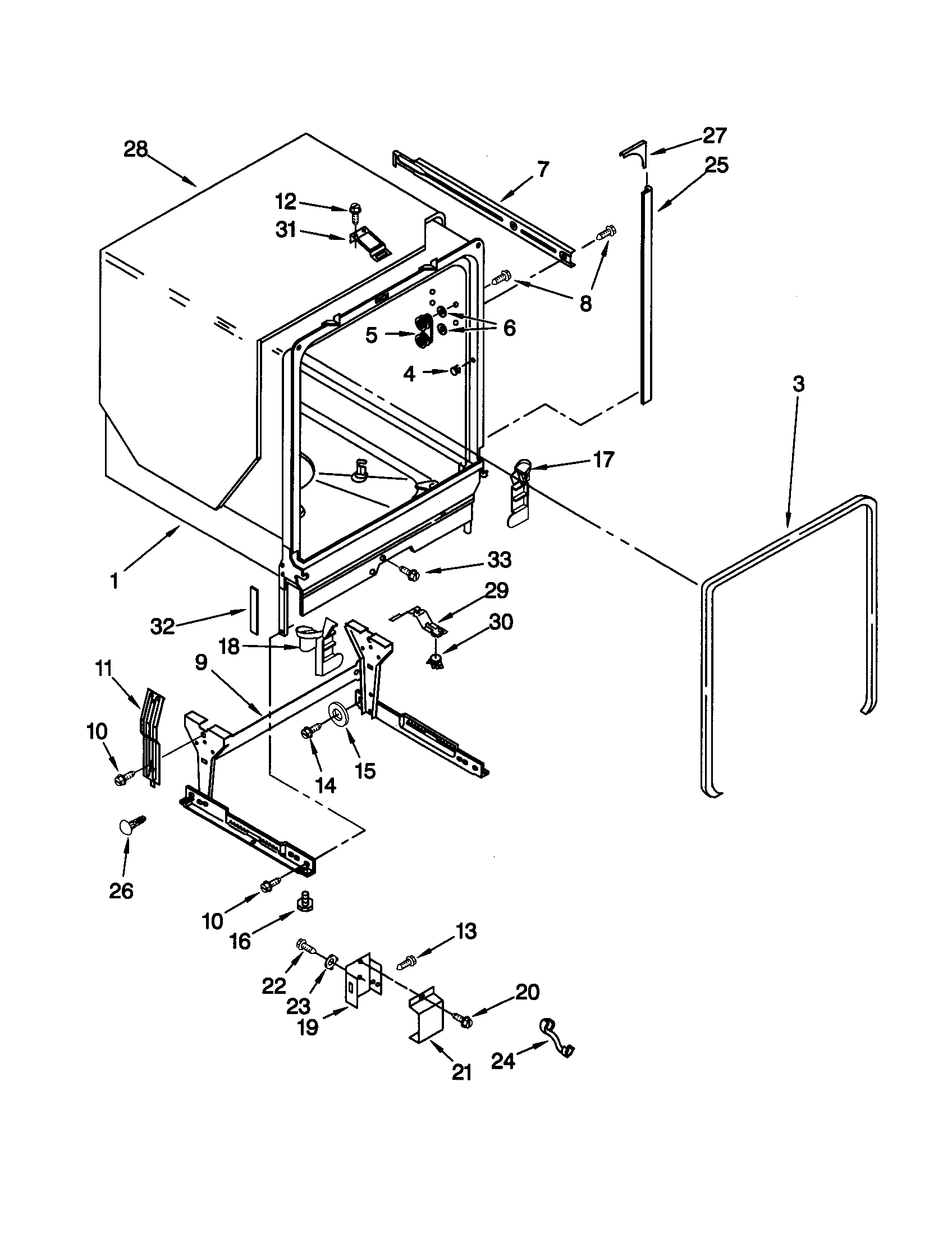 TUB AND FRAME