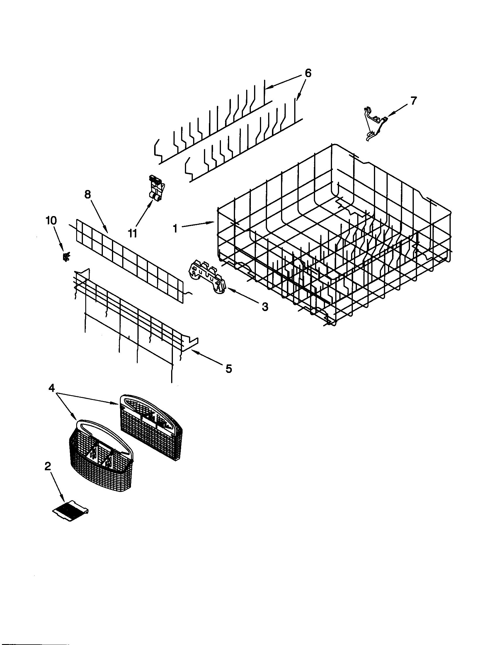 Lower rack