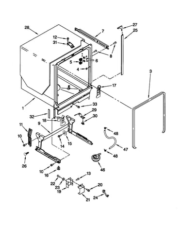 Tub and frame