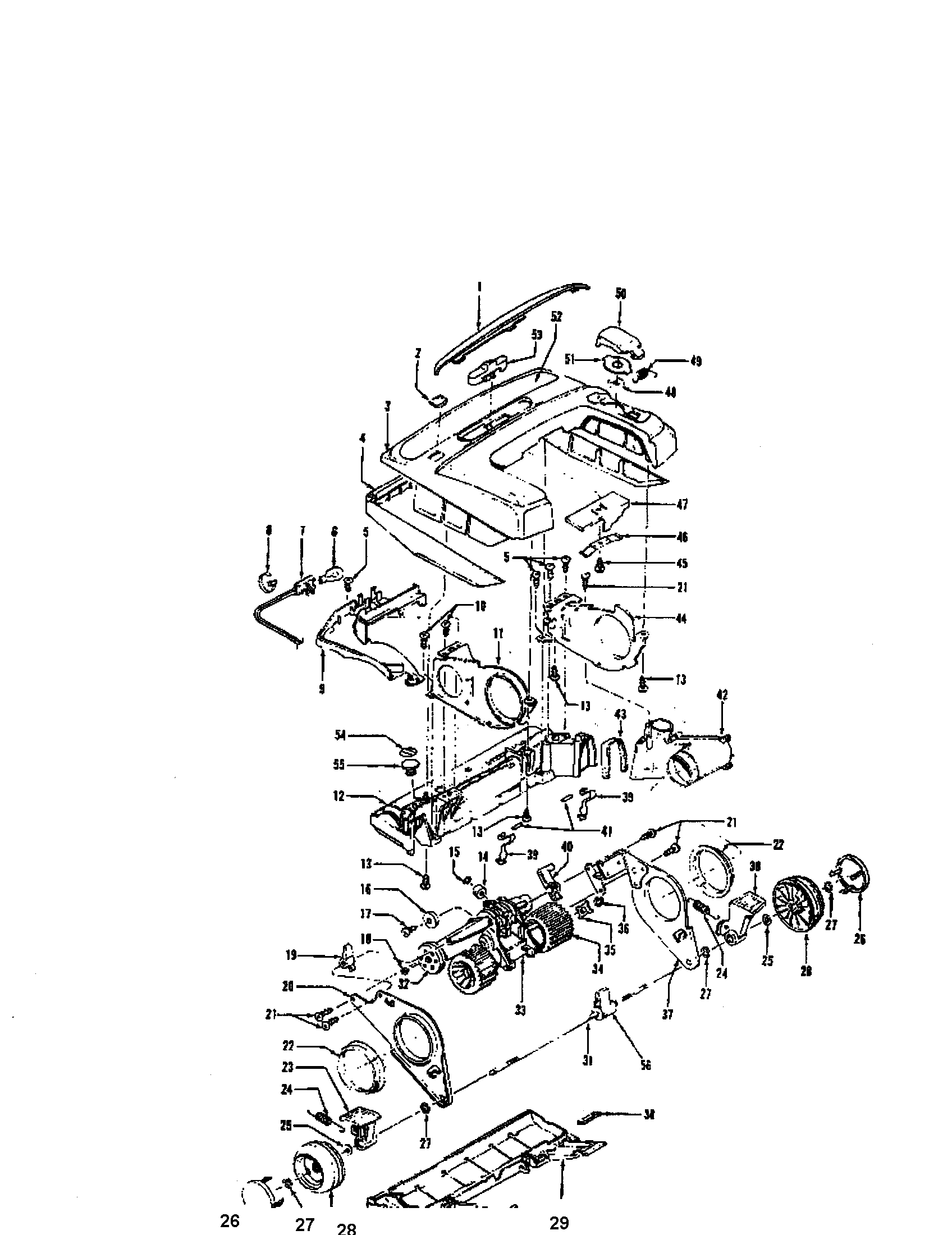 Power drive - agitator housing