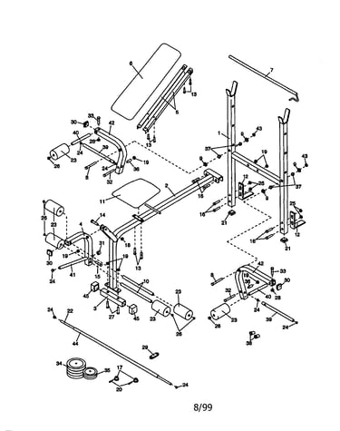 Weider wt bench combo