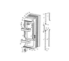 GE TFH24PRSMBB fresh food door diagram