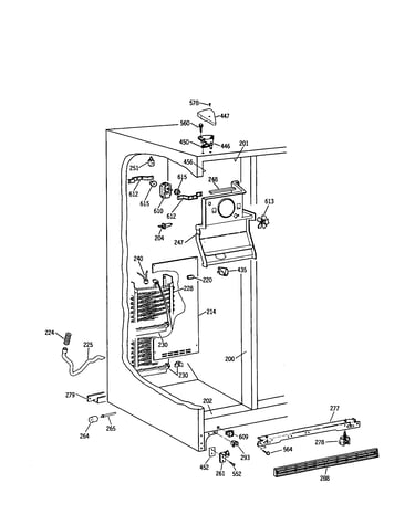 Freezer without icemaker