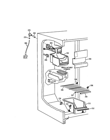 Freezer with icemaker