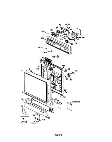 Dishwasher door (363.1444595)