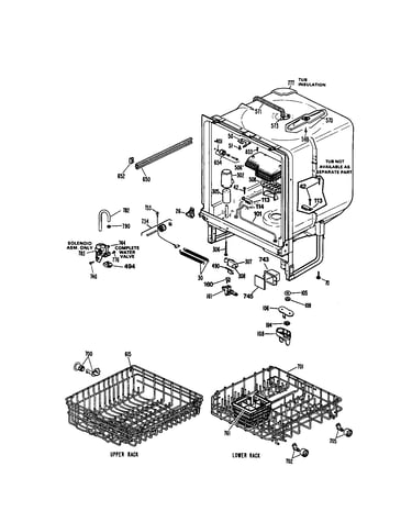 Dishwasher tub (363.1444595)