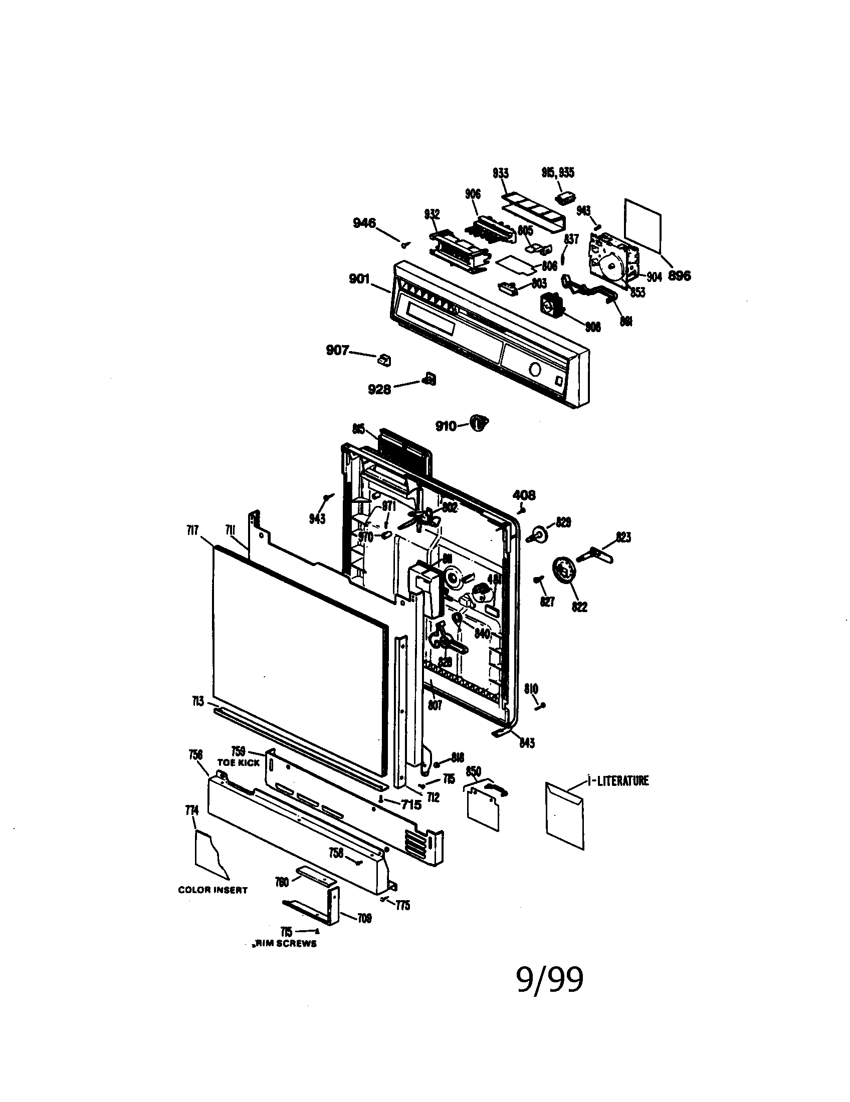 Dishwasher door