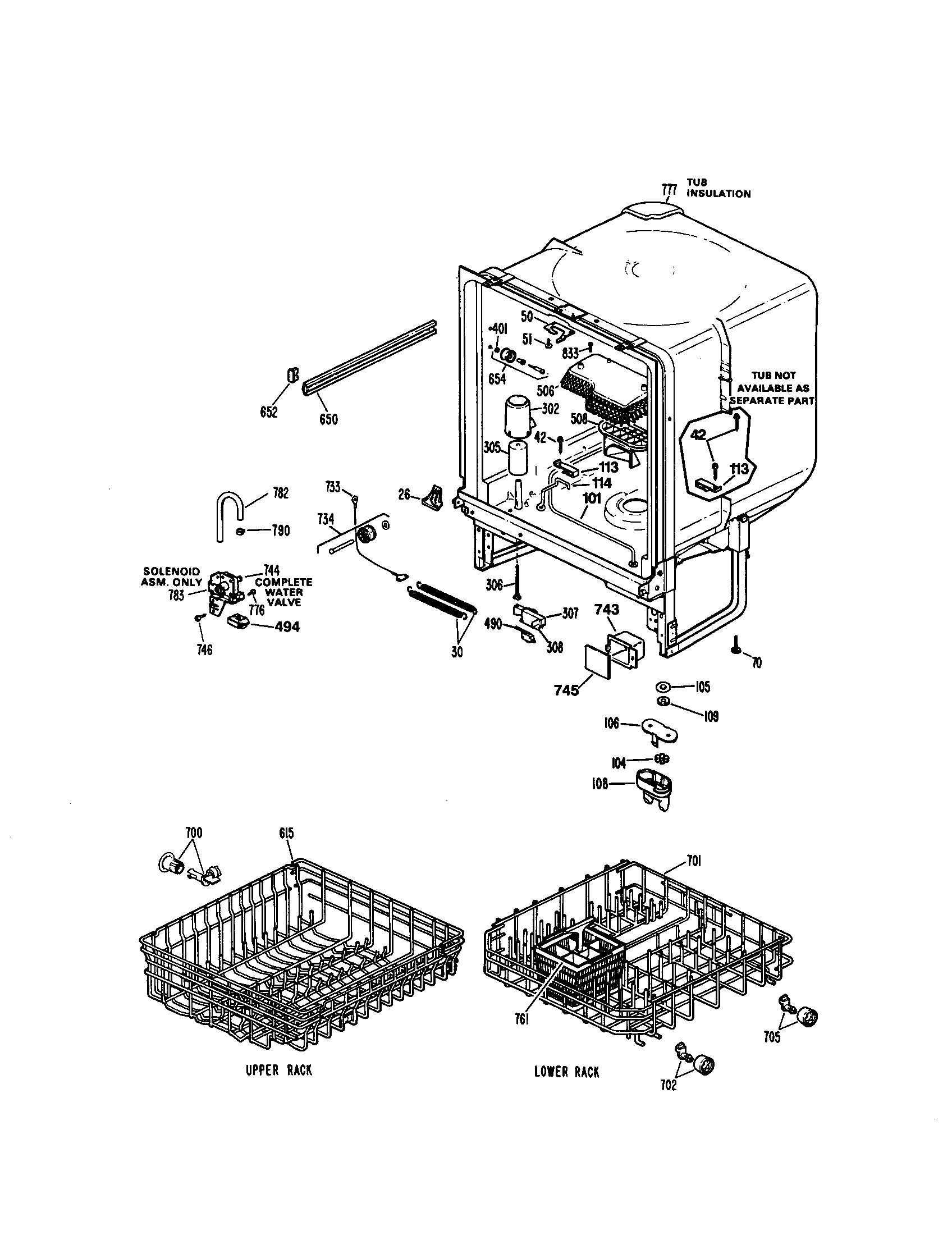 DISHWASHER TUB (363.1434595)