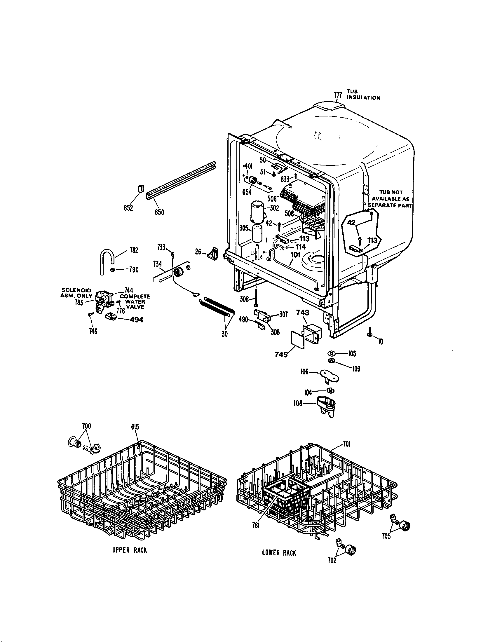 DISHWASHER TUB (363.1404595)