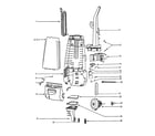 Eureka 4460DT motor cover assembly diagram