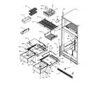 Amana TCI18A3-P1181805W cabinet shelving txi/tx21a3 diagram
