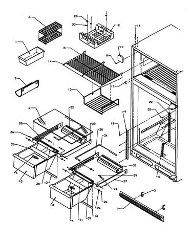 Cabinet shelving txi/tx21a3