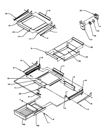 Cabinet shelving