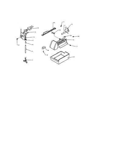 Add-on ice maker assembly