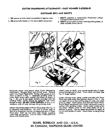Cutter instructions
