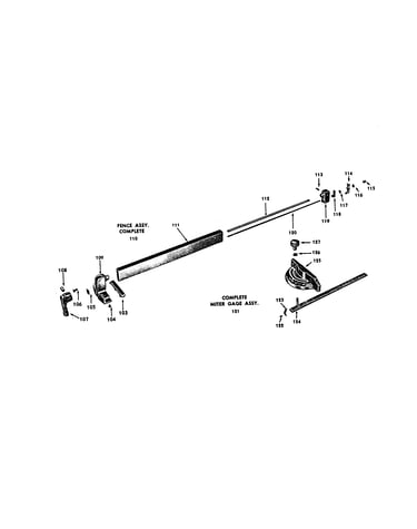 Fence assembly/miter gage