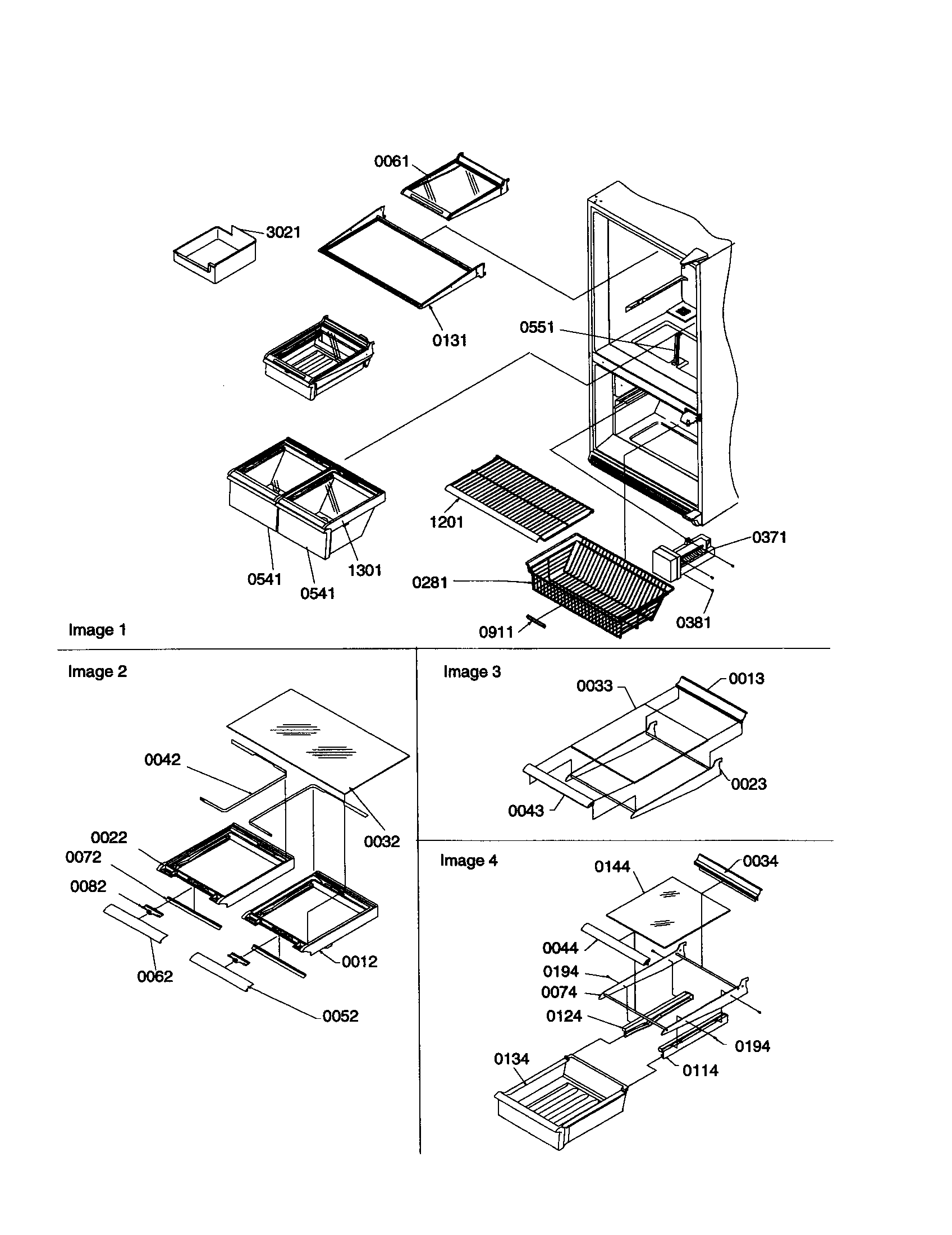 Shelving assemblies