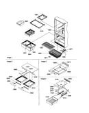 Shelving assemblies