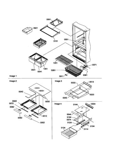 Shelving assemblies