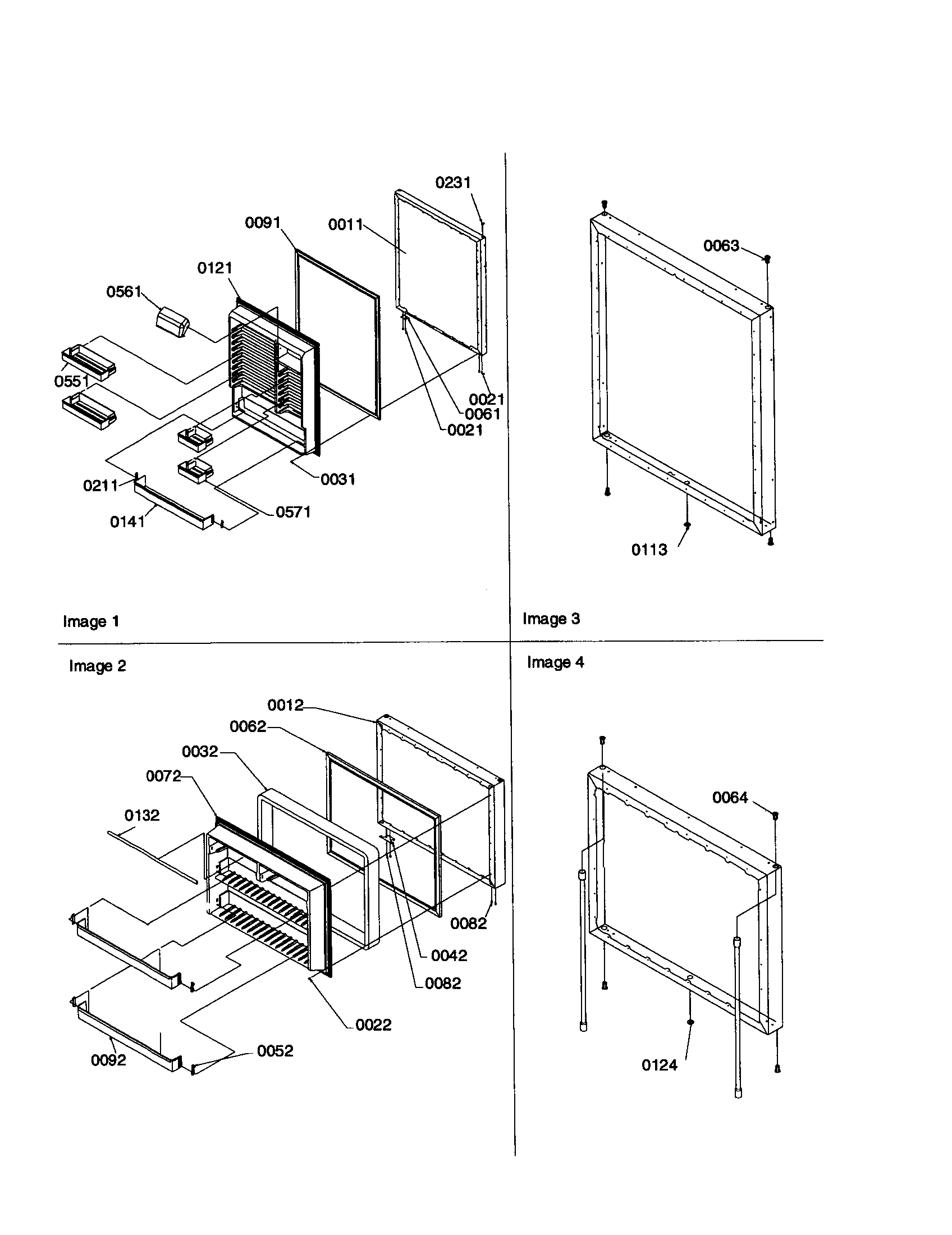 Door assemblies