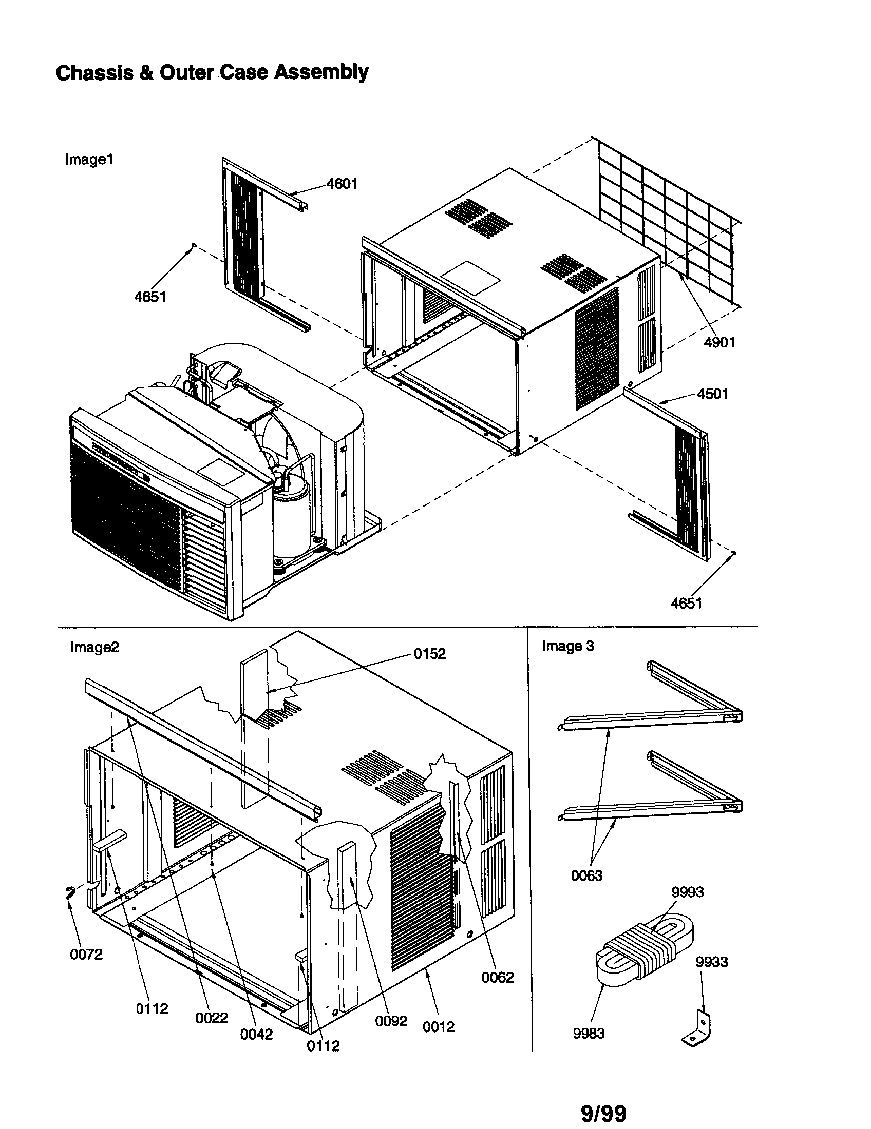 Chassis and outer case assembly