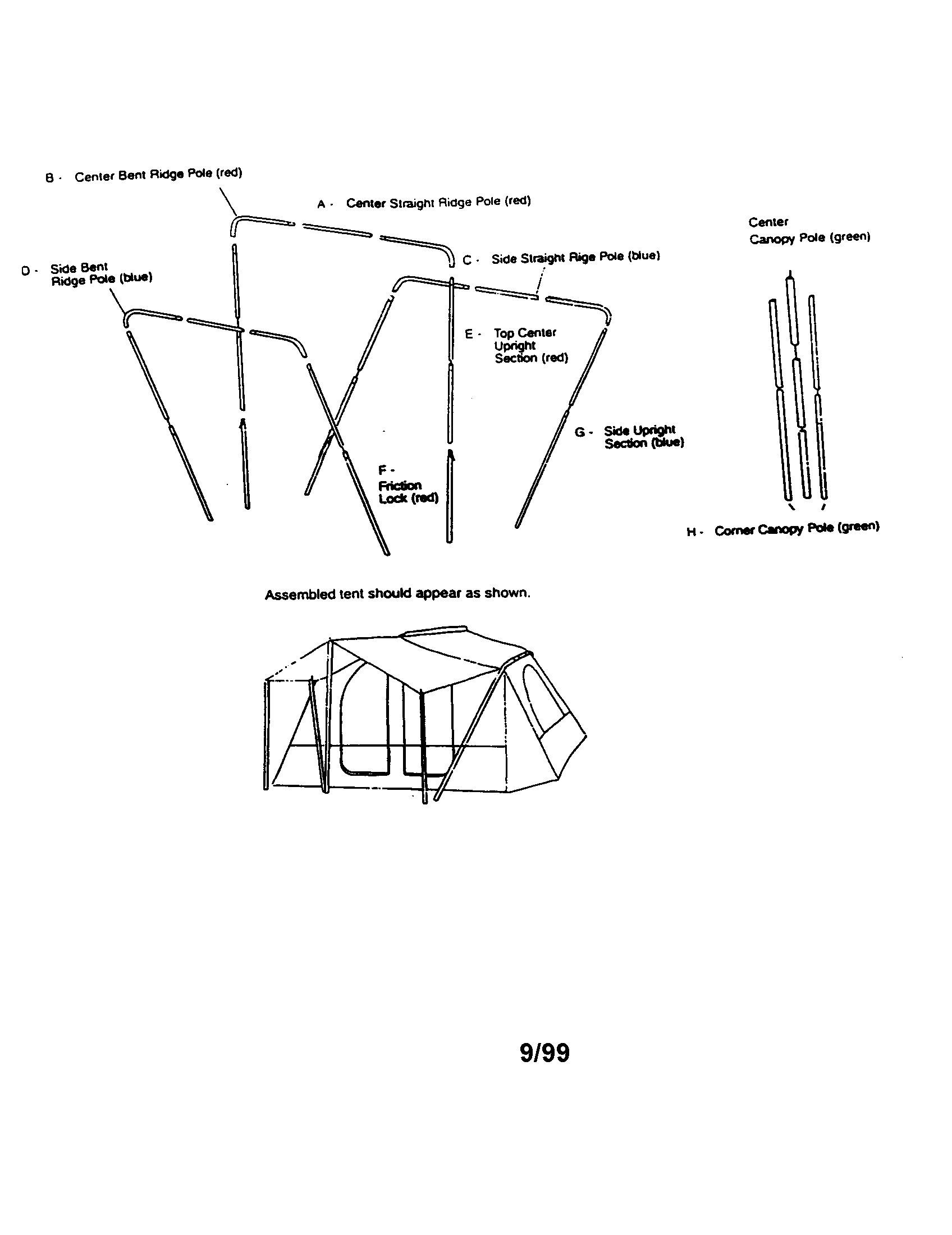 Family cabin tent 308780151