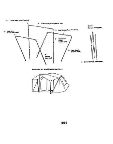 Family cabin tent 308780151
