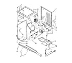 Kenmore 11098764792 dryer cabinet and motor diagram