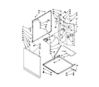 Kenmore 11098764792 washer cabinet diagram