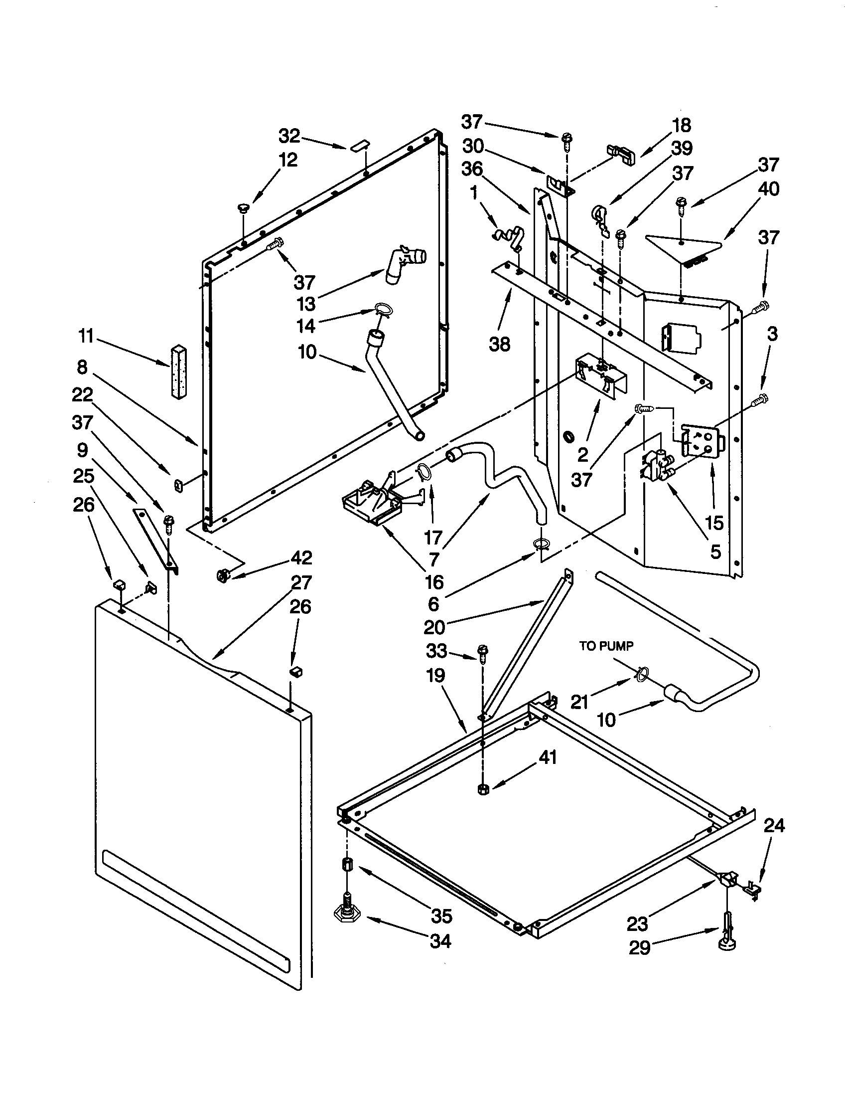 Washer cabinet
