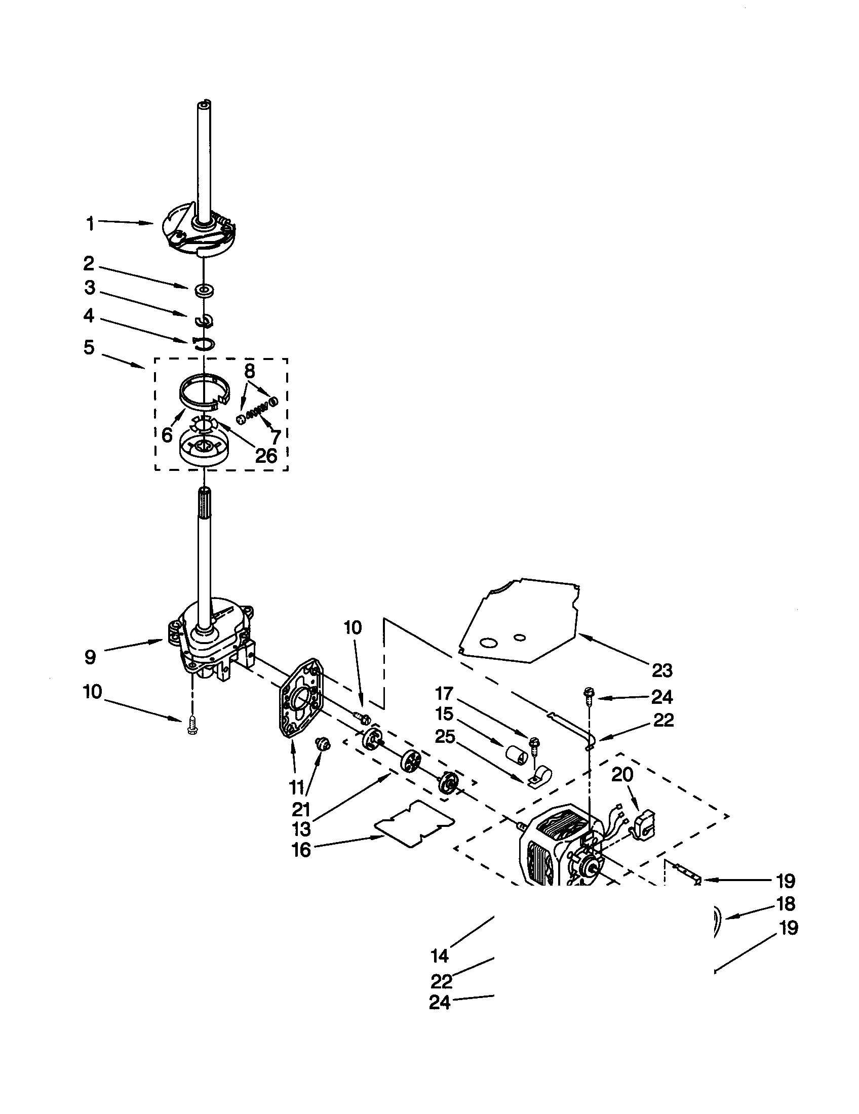 BRAKE/CLUTCH/GEARCASE/MOTOR/PUMP