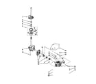 Kenmore 11098764792 brake/clutch/gearcase/motor/pump diagram