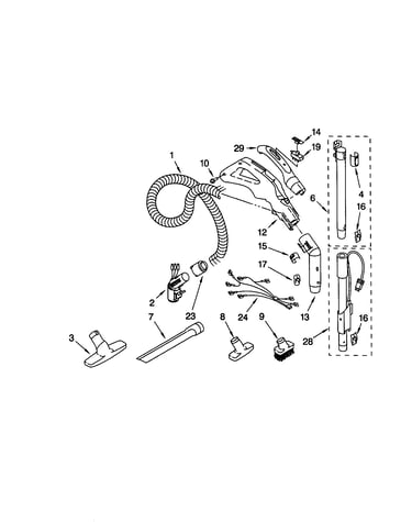 Hose and attachment