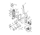 Kenmore 11639612990 dust compartment and motor diagram