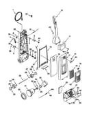 Dust compartment and motor