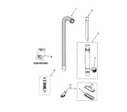 Kenmore 11639612990 hose and attachments diagram