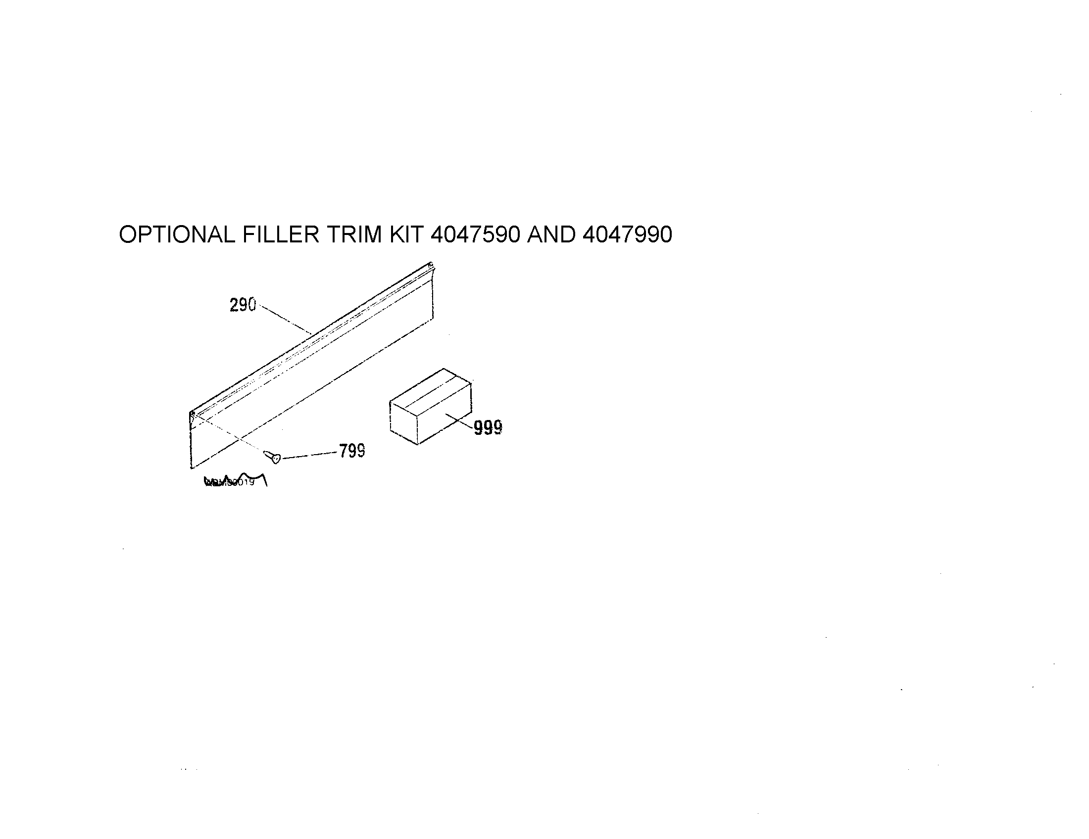 Opional filler trim kit