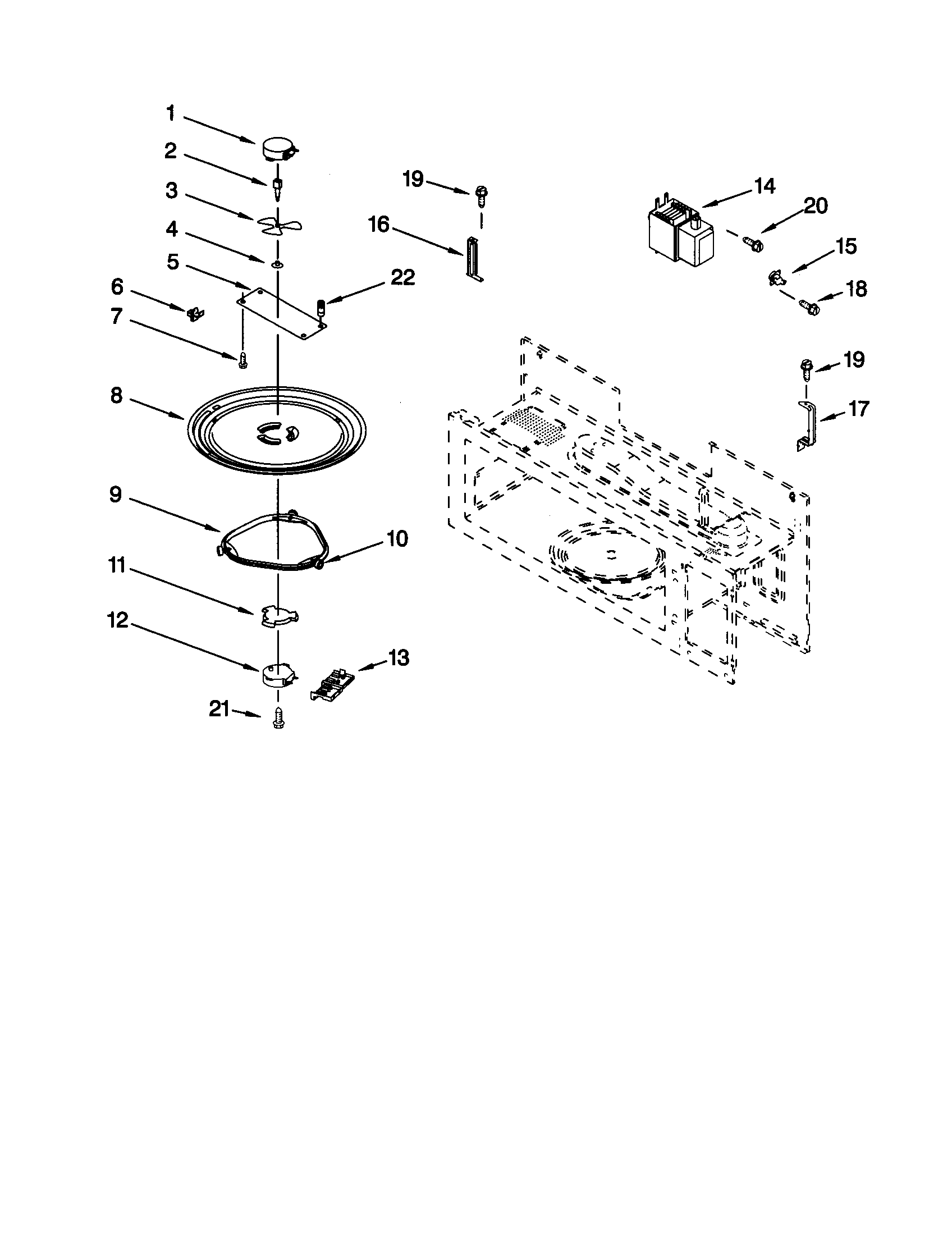Magnetron and turntable