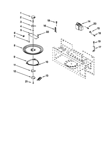 Magnetron and turntable