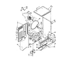 Kenmore 11098752791 dryer cabinet and motor diagram
