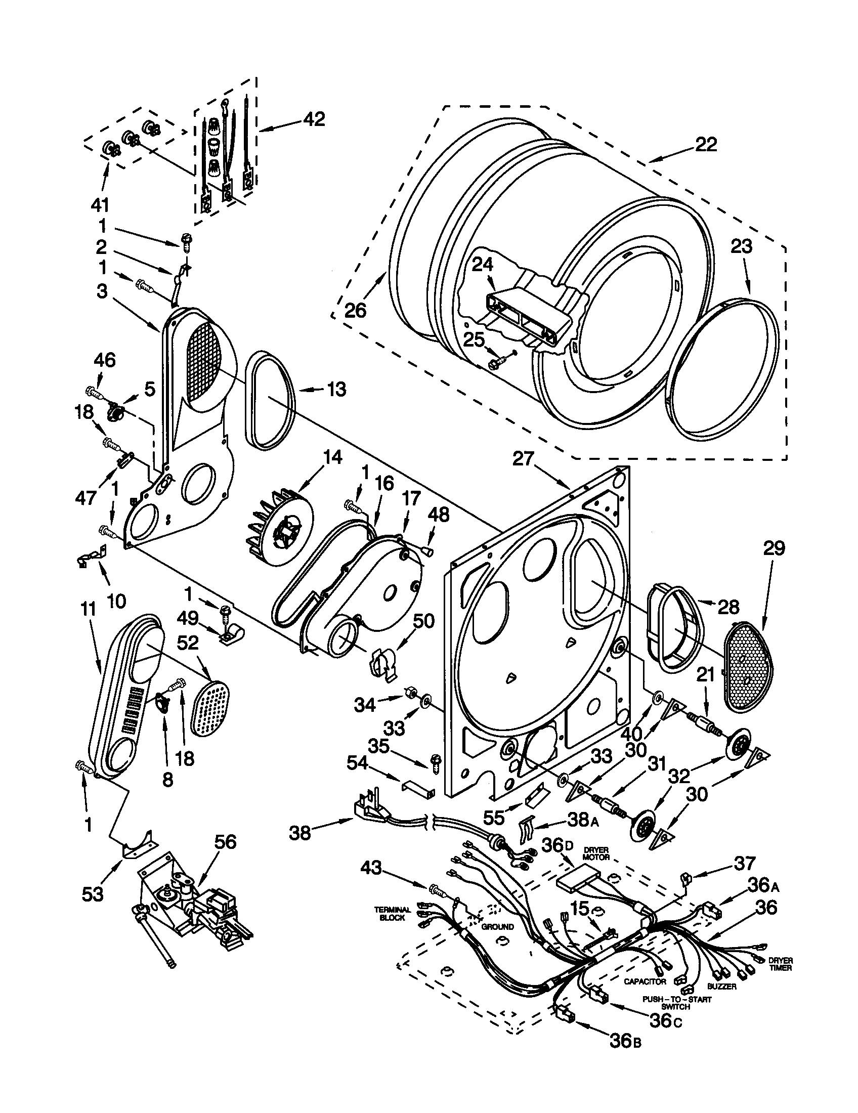 Dryer bulkhead