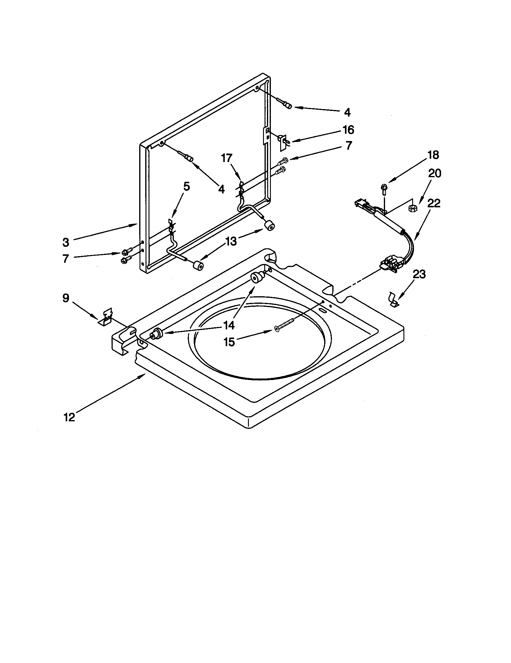 Washer top and lid