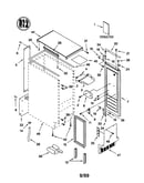 Cabinet liner and door