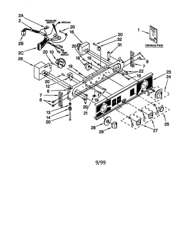 Washer/dryer control panel