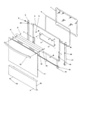 Oven door/decorative panel